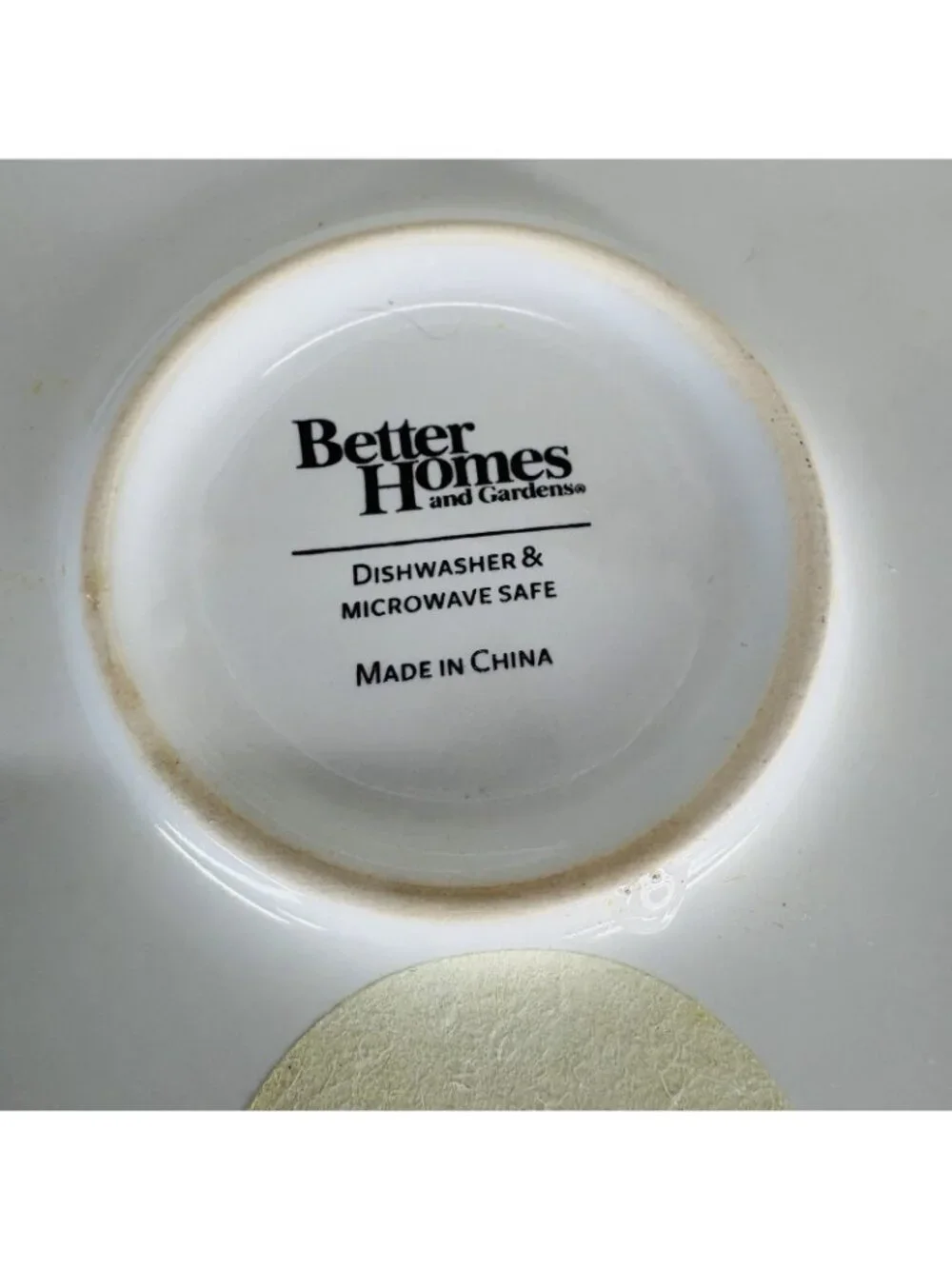 Better Homes And Gardens SUMMERDALE ROSE WHITE Stoneware Dinner Plates Set of 4